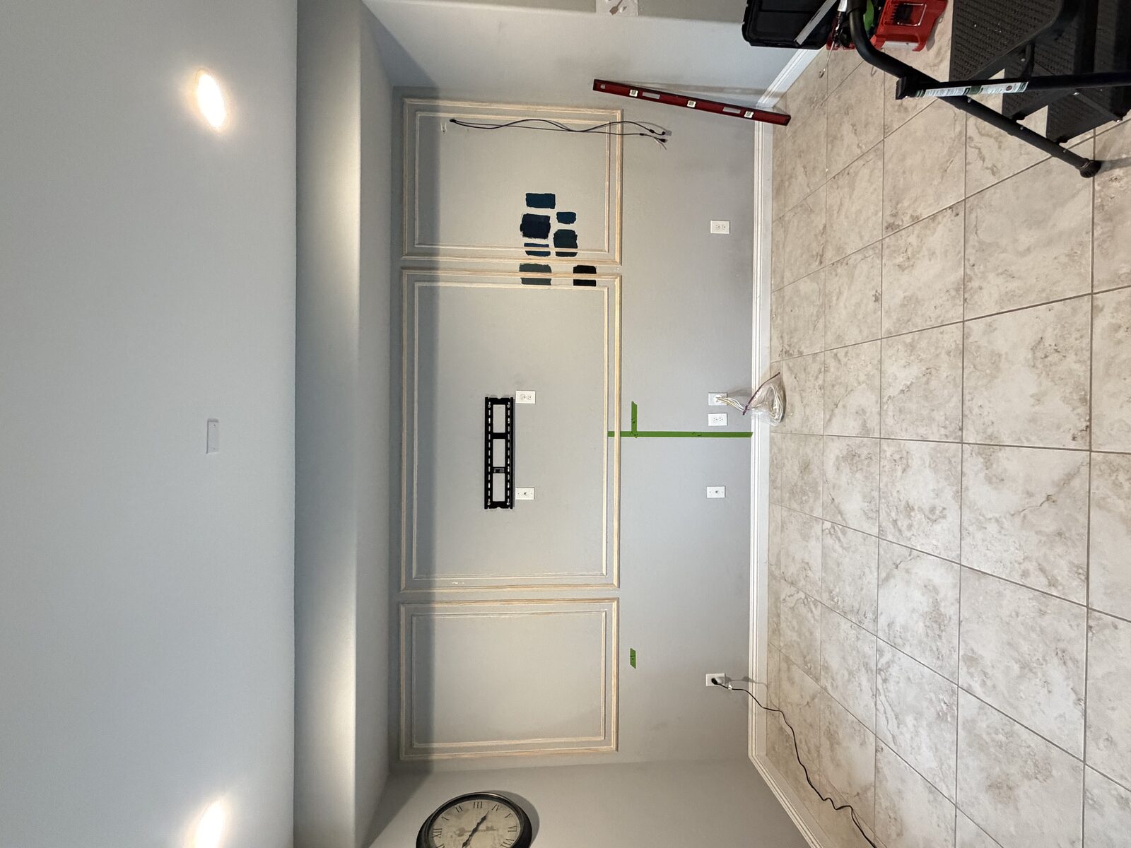 Wainscot panel mockup
